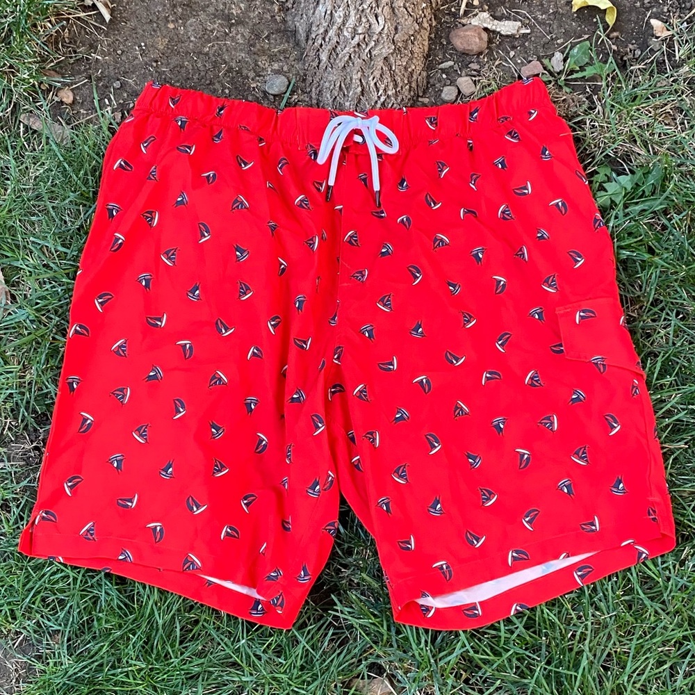 Sovereign Code Los Angeles Swim Trunks XL Red/Blue/White